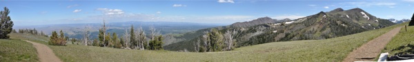 Looking east towards Hells Canyon and Idaho from Mt. Howard's Summit