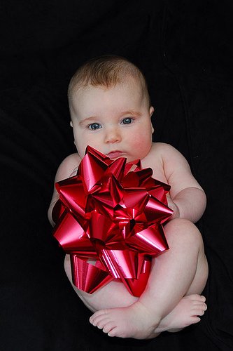 Ella and Red Bow by Hilary Freed