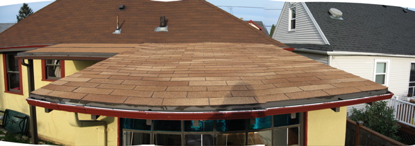 pan of the roof