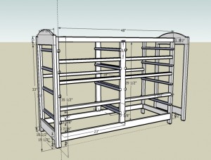 Dresser in Sketchup