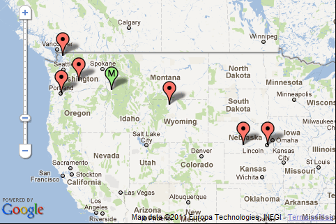 Geographic Midpoint of my life  (roughly White Bird, ID)