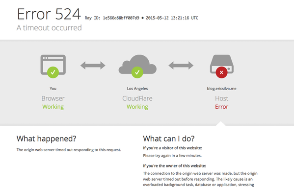 Tweet: This might be the coolest error page I’ve ever see…