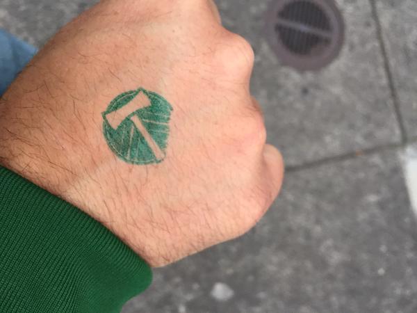 Tweet: Merlo is weird. Got a stamp. Walked through the So…