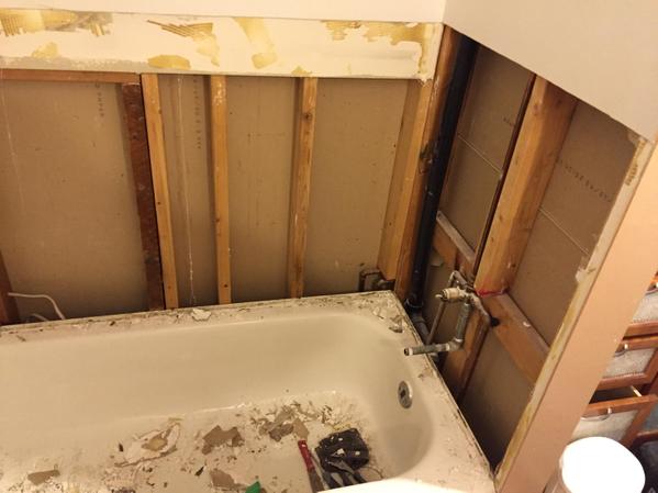 Tweet: When replacing the caulking around the tub turns i…