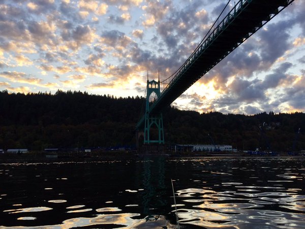 Tweet: A quick float in the Willy at sunset. Lovely littl…