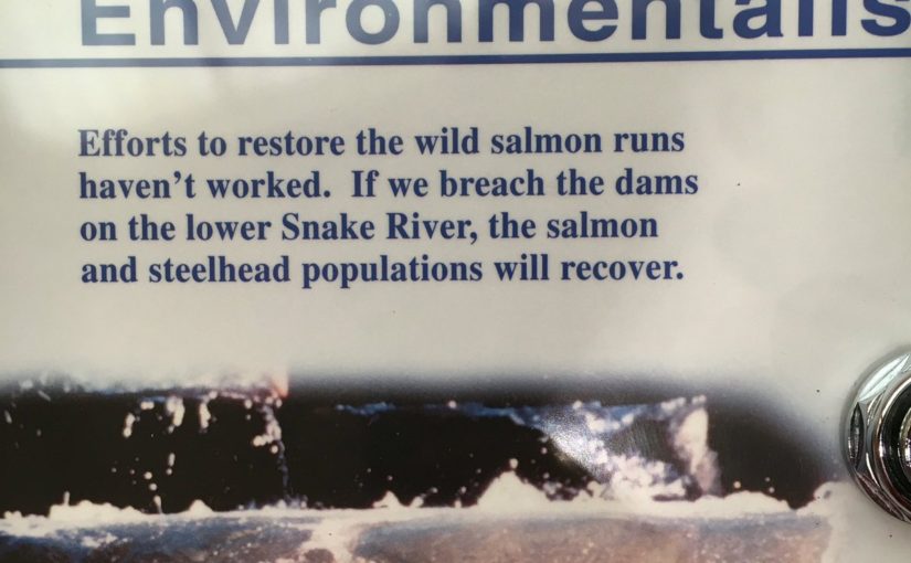 Tweet: A reservoir of propaganda at the Dalles Dam visito…