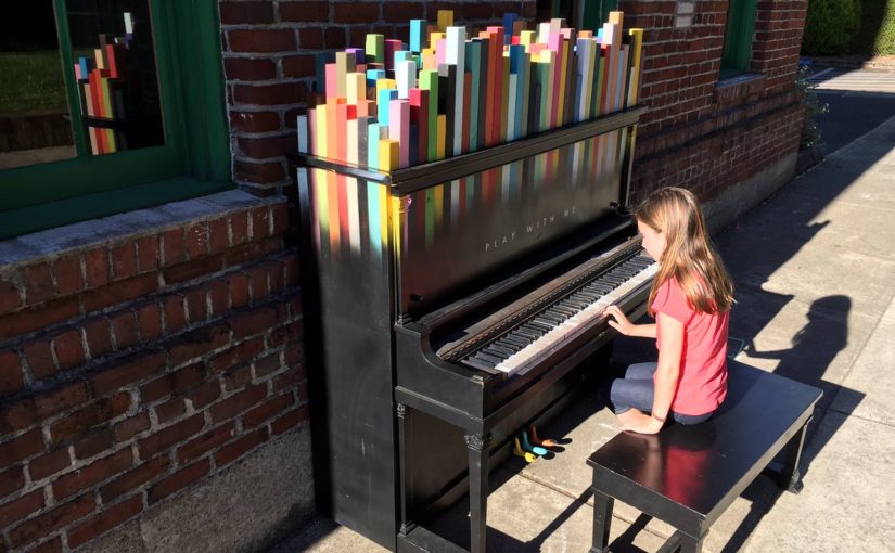 Tweet: Played the piano outside the Firehouse theater for…