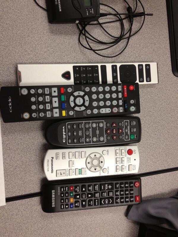 Tweet: Use the remote. Which remote? #edtech http://t.co/…